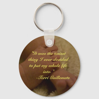 baby feet keychain