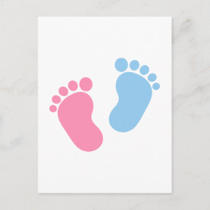 Baby feet postcard
