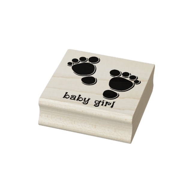 Baby Feet Rubber Stamp (Stamp)