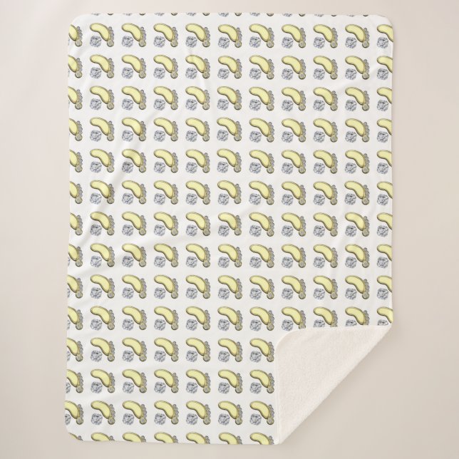 Baby Feet Sherpa Blanket (Front)