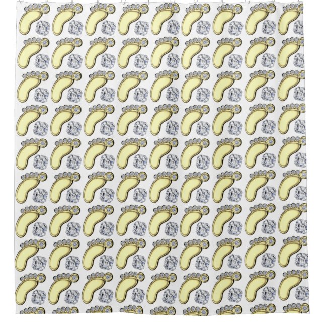 Baby Feet Shower Curtain (Front)