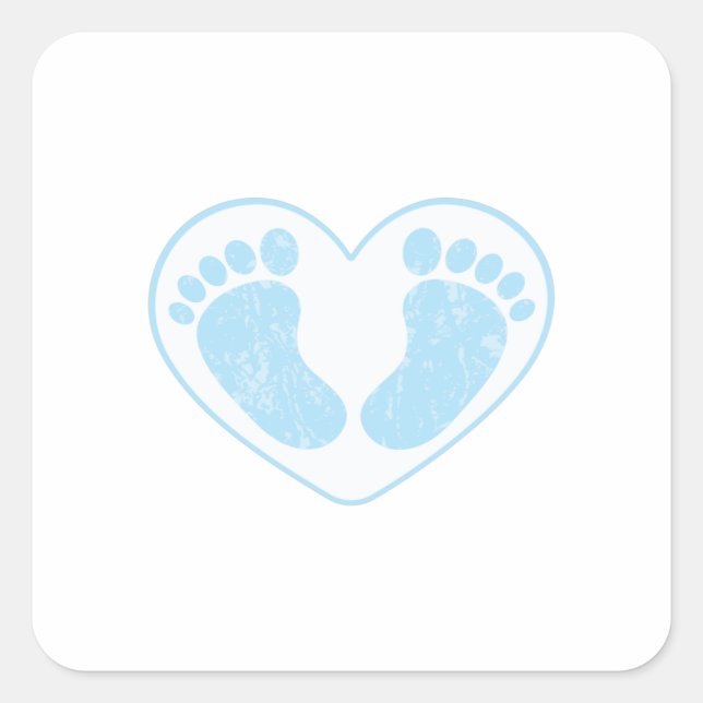 BABY FEET SQUARE STICKER (Front)
