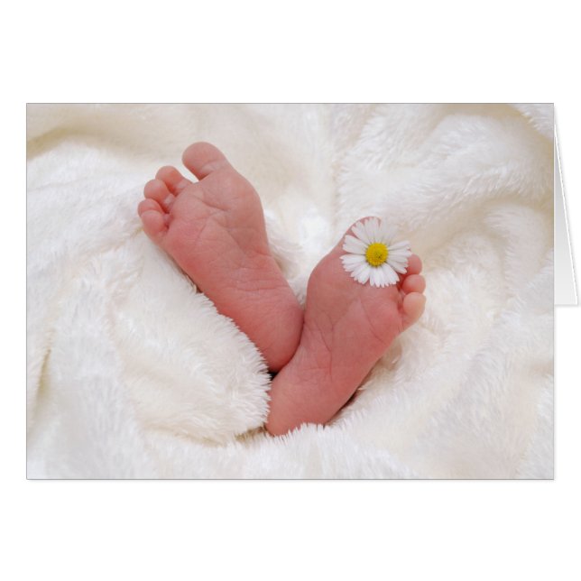 Baby Feet With Daisy (Front Horizontal)