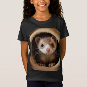 Baby Ferret Face - Cute Ferrets T-Shirt