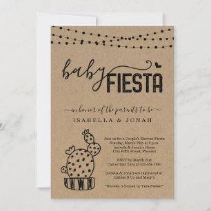 Baby Fiesta Couple's Gender Neutral Baby Shower Invitation