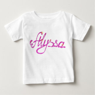 Baby Fine Jersey T-Shirt Alyssa name