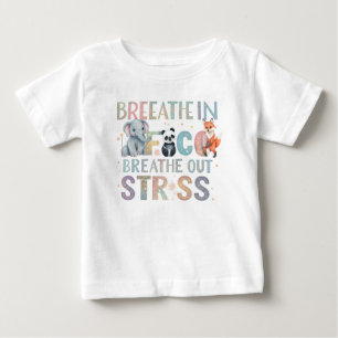 Baby Fine Jersey T-Shirt - "Breathe In Peace