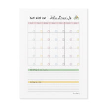 Baby First 100 foods- Baby Food Log by Margo