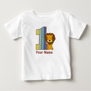 Baby First Birthday Lion Shirt