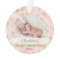 Baby First Christmas Magical Gold Snowflakes Photo
