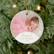 Baby First Christmas Photo Keepsake