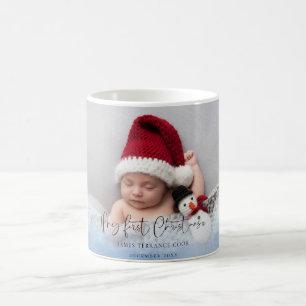 Baby First Christmas Photo Overlay Coffee Mug
