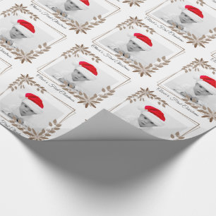 BABY FIRST  CHRISTMAS PHOTO PORTRAIT GIFT WRAPPING WRAPPING PAPER