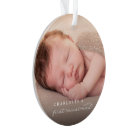 Baby First Christmas Snowflakes Stylish Chic Photo