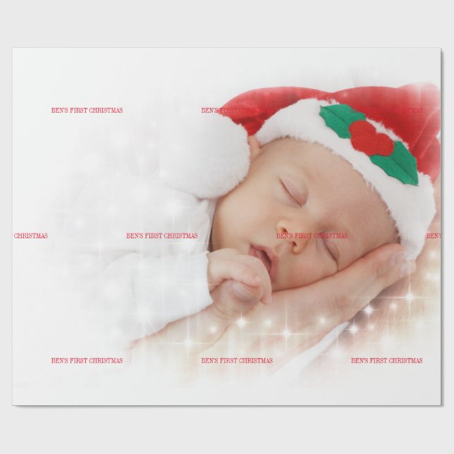 BABY FIRST CHRISTMAS WRAPPING PAPER (Flat)
