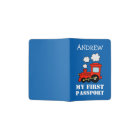 Baby first red toy choo choo train passport holder