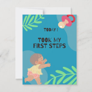 Baby first step card