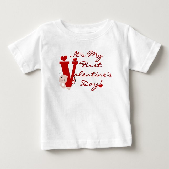 Baby First Valentine's Day T-Shirt (Front)