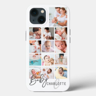 Baby First Year Personalised Family Photo Collage iPhone 13 Case