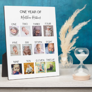 Baby First Year Photo Plaque
