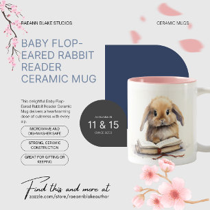 Baby Flop Rabbit Reader Mug