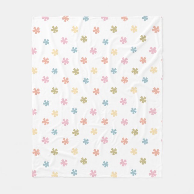 Baby flowers Fleece Blanket (Front)