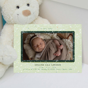 Baby Flurry Horizontal Birth Announcement