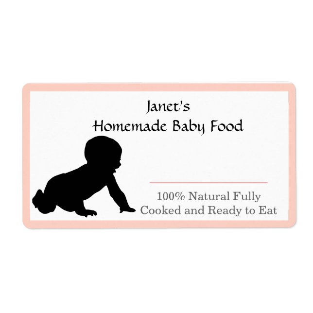 Baby Food Jar label (Front)