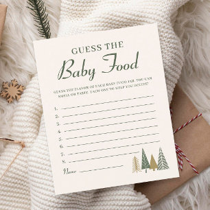 Baby Food Winter Baby Shower Game