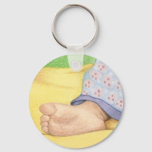 Baby foot key ring