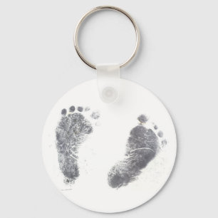 Baby Foot prints Key Ring