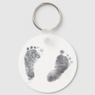 Baby Foot prints Key Ring