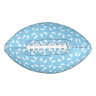 Baby Footprints, Babies Foot, Footsteps, Blue, Boy American Football