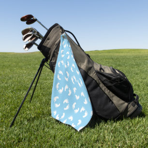 Baby Footprints, Babies Foot, Footsteps, Blue, Boy Golf Towel
