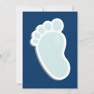 Baby Footprints Baby Shower Invitation