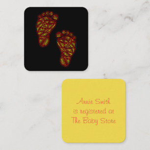 Baby Footprints Enclosure Card