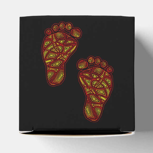 Baby Footprints Favour Box (Top)