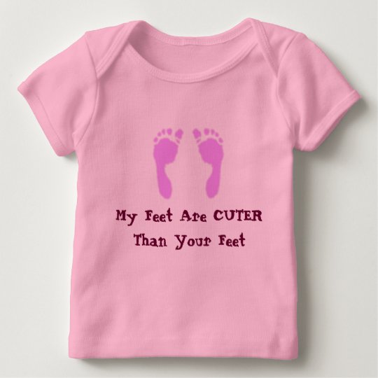 Baby Footprints (Girl) Baby T-Shirt