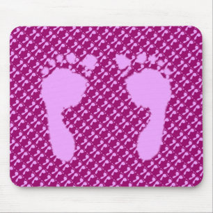 Baby Footprints (Girl) Mouse Mat