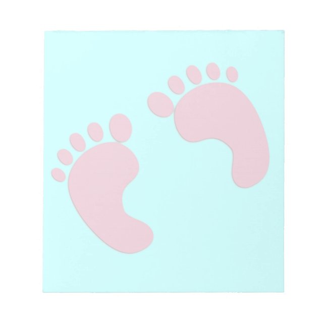 Baby Footprints Notepad (Front)