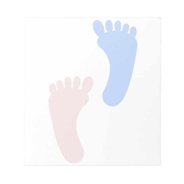 Baby Footprints Notepad (Front)