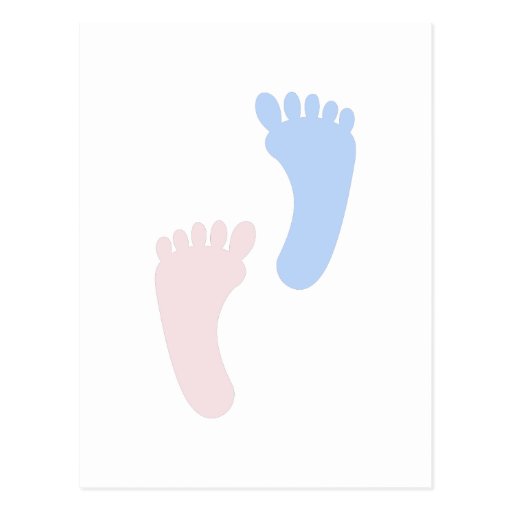 Image of Baby Footprints Postcard