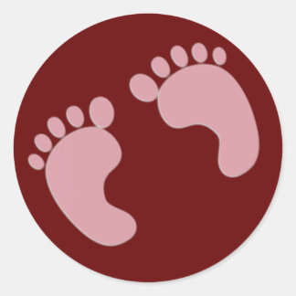 Baby Footprints Stickers | Zazzle.co.uk
