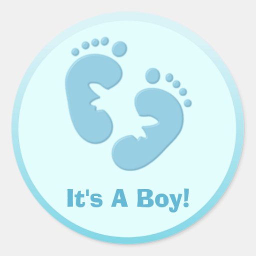 Baby Footprints Stickers | Zazzle