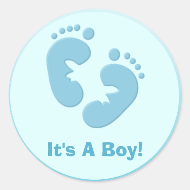 Baby Footprints Stickers (Front)