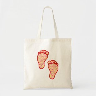 Baby Footprints Tote Bag