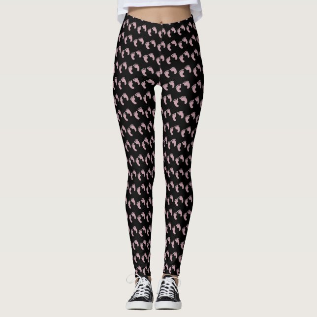 Baby Footprints Women's Leggings (Front)