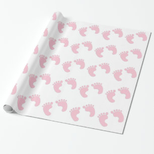 Baby Footprints Wrapping Paper