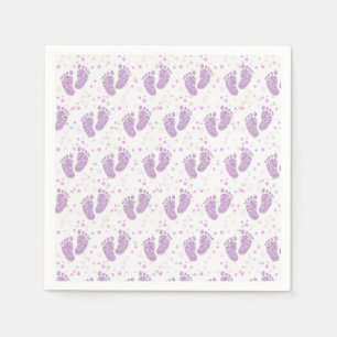 Baby footsteps napkin