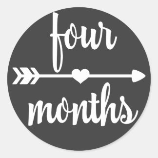 Baby Four Months Milestone Stickers